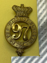 Load image into Gallery viewer, Original British Army 97th Regiment of Foot (The Earl of Ulster) Glengarry Badge
