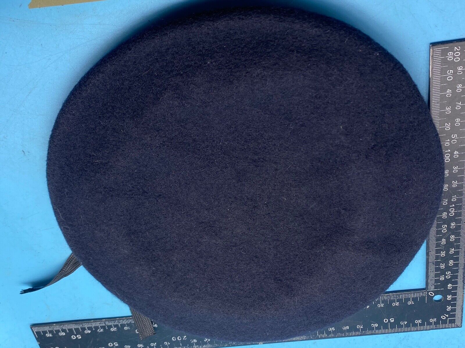 Original British Army Blue Beret - Wool Knitted Dark Blue - Size 51 - The Militaria Shop