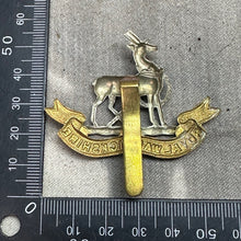 Load image into Gallery viewer, Original WW2 British Army Cap Badge - Royal Warwickshire Regiment
