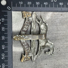 Load image into Gallery viewer, Original WW2 British Army Cap Badge - 3rd The King&#39;s Own Hussars
