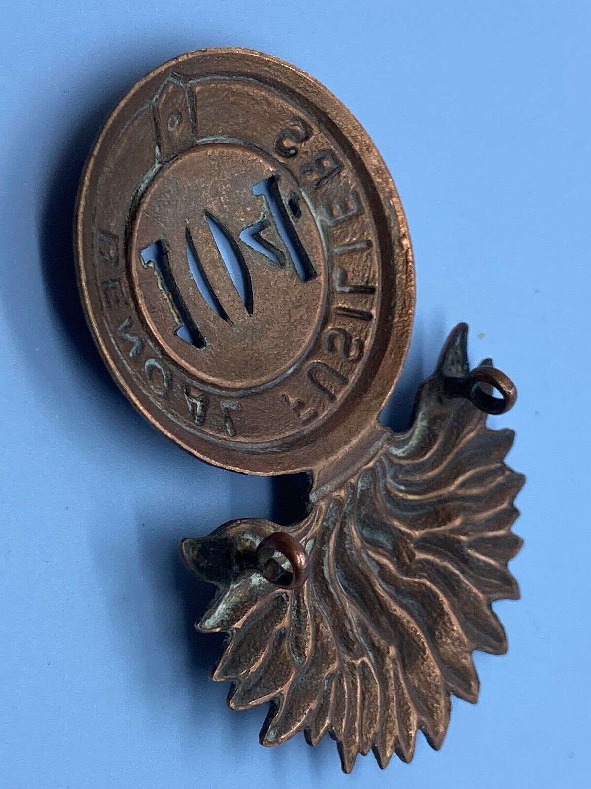 Original British Colonial Army Badge: 104th Battalion, Bengal Fusiliers Badge - The Militaria Shop