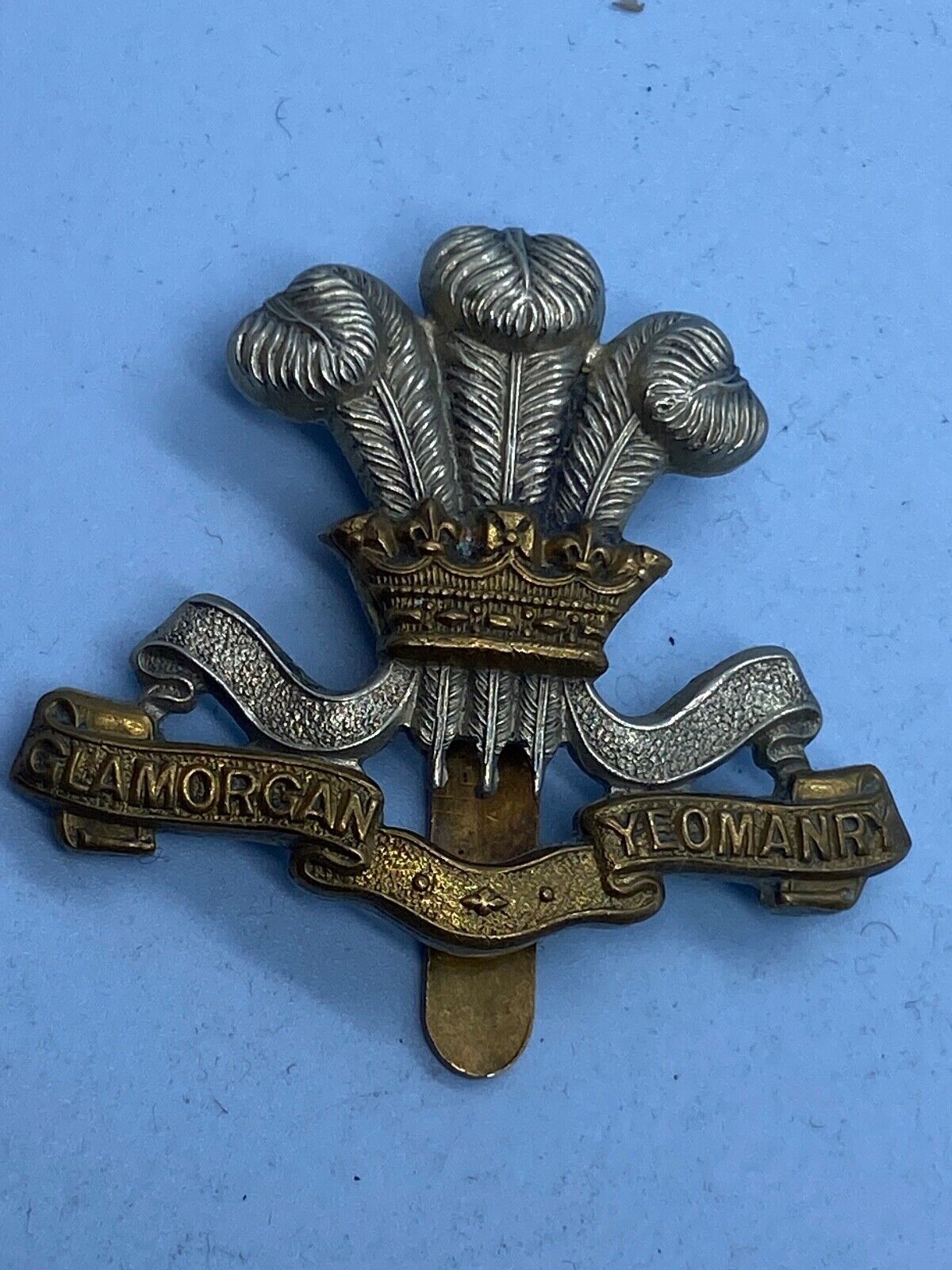 Original British Army Glamorgan Yeomanry Cap Badge - The Militaria Shop