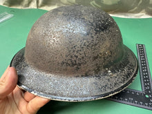 Load image into Gallery viewer, Original WW2 British Civil Defence Home Front Brodie Helmet &amp; Liner Set - Size 7
