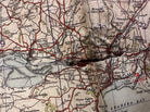 Original WW2 British Army RAF Navy Base Map of South Wales - Cardiff & Swansea - The Militaria Shop
