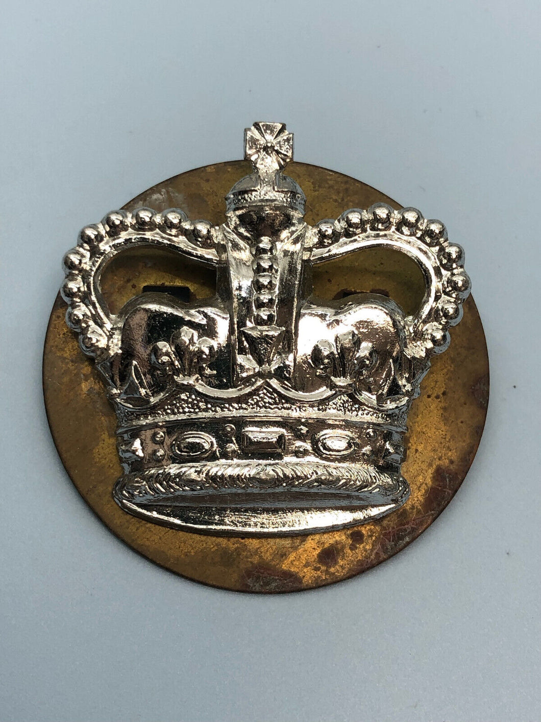 Genuine British Army Queen's Crown Rank Cap/Sleeve Badge