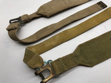 Load image into Gallery viewer, Original WW2 British Army 37 Pattern Canvass L Straps Set
