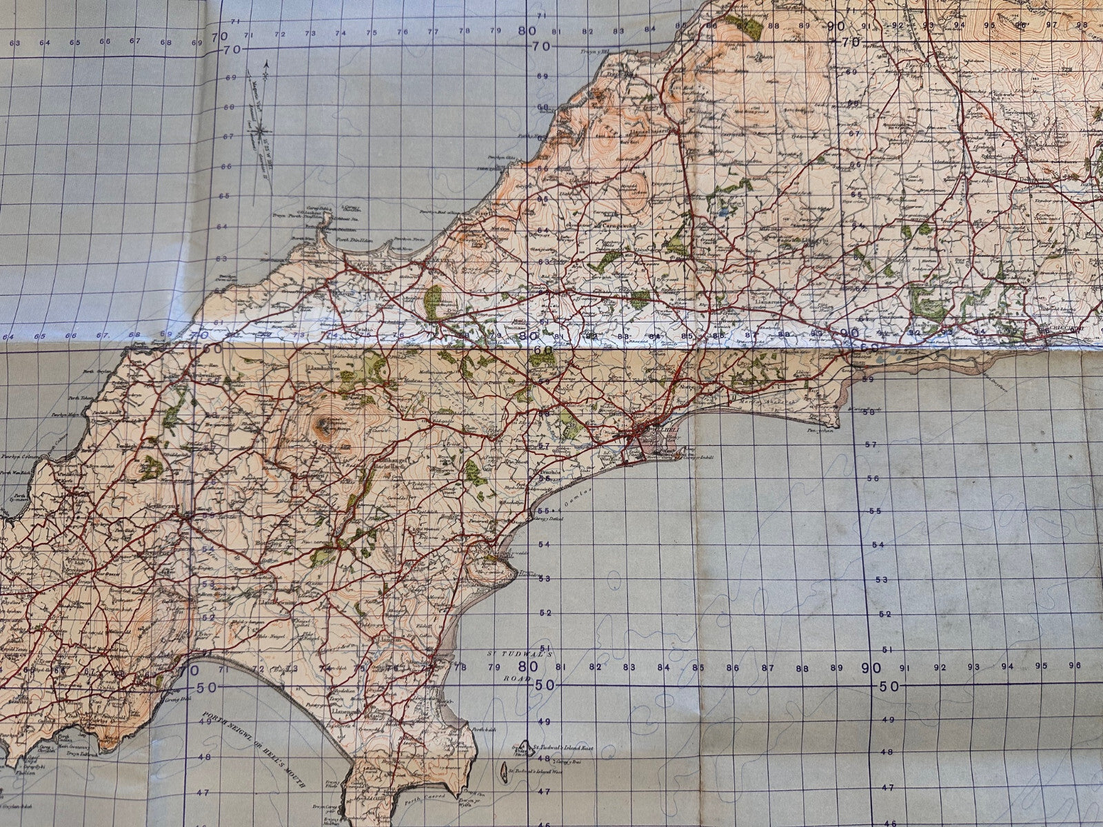 Original WW2 British Army GSGS OS Map England & Wales - Portmadoc & Criccieth - The Militaria Shop