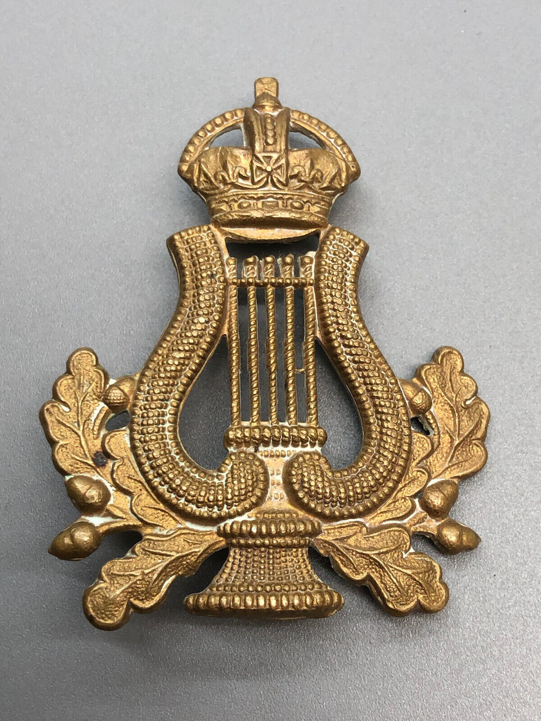 Original WW2 British Army Musicians / Bandsmans Cap Badge