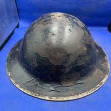 Load image into Gallery viewer, Original WW2 British Army Mk2 Brodie Combat Helmet
