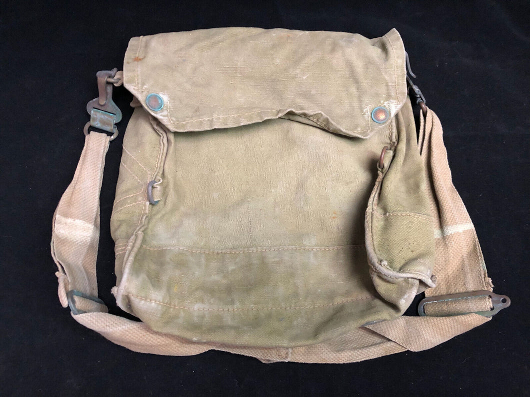 Original WW2 British Army GSR Gas Mask Bag - Early Pattern