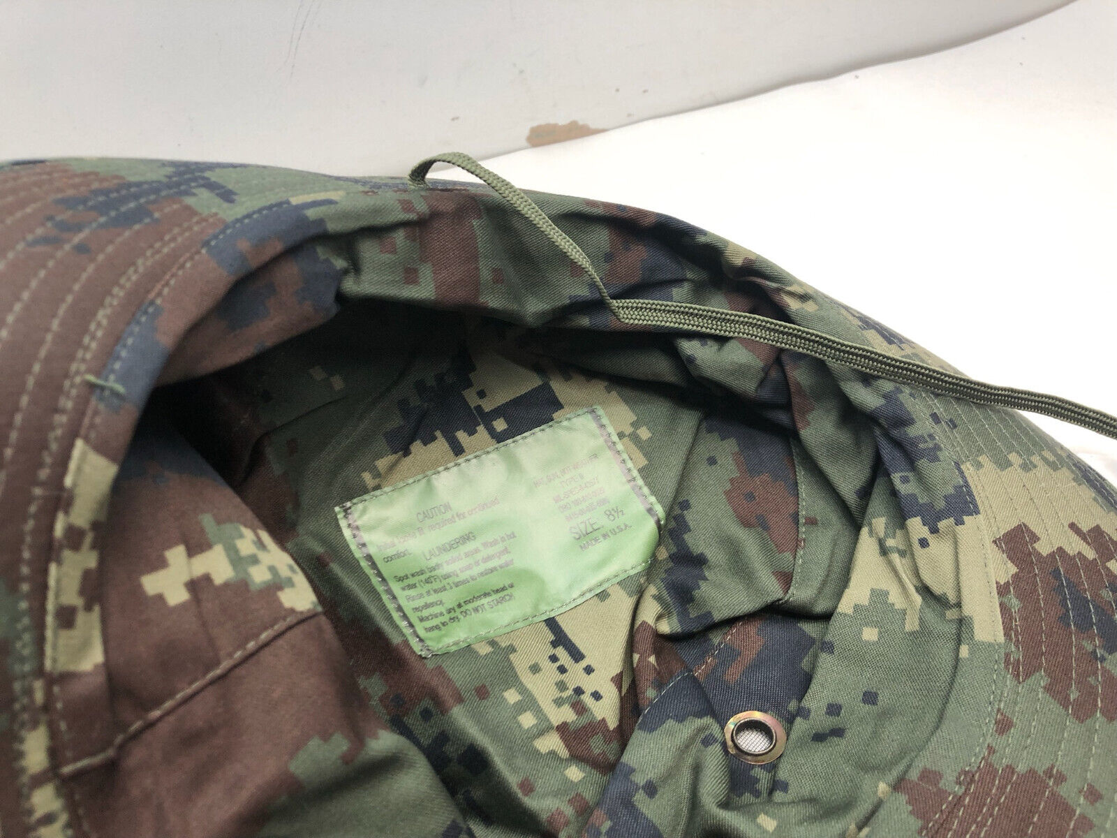 Genuine US Army Digital Jungle Camouflage Boonie Sun Hat Type II - Size 8 1/2 - The Militaria Shop