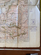 Original WW2 British Army GSGS OS Map Great Britain - Barmouth & Aberystwyth - The Militaria Shop