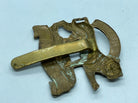 Original WW1 / WW2 British Army Leicestershire Regiment Cap Badge - The Militaria Shop