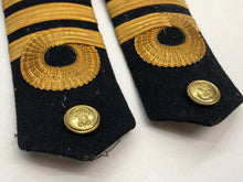 Load image into Gallery viewer, Original British Royal Navy Commanders Shoulder Boards
