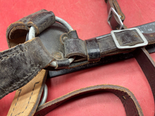 Load image into Gallery viewer, Original Post WW2 German Army Y-Straps in Leather with Metal Fittings
