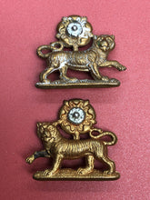 Load image into Gallery viewer, Original WW2 British Army York &amp; Lancaster Regiment Collar Badges
