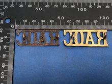 Load image into Gallery viewer, Original Pair of WW2 Brass British Army Shoulder Titles RAOC Army Ordnance Corps
