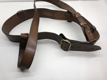 Load image into Gallery viewer, Genuine WW2 era British Army Leather Sam Brown &amp; Cross Strap Set - 34&quot; Waist
