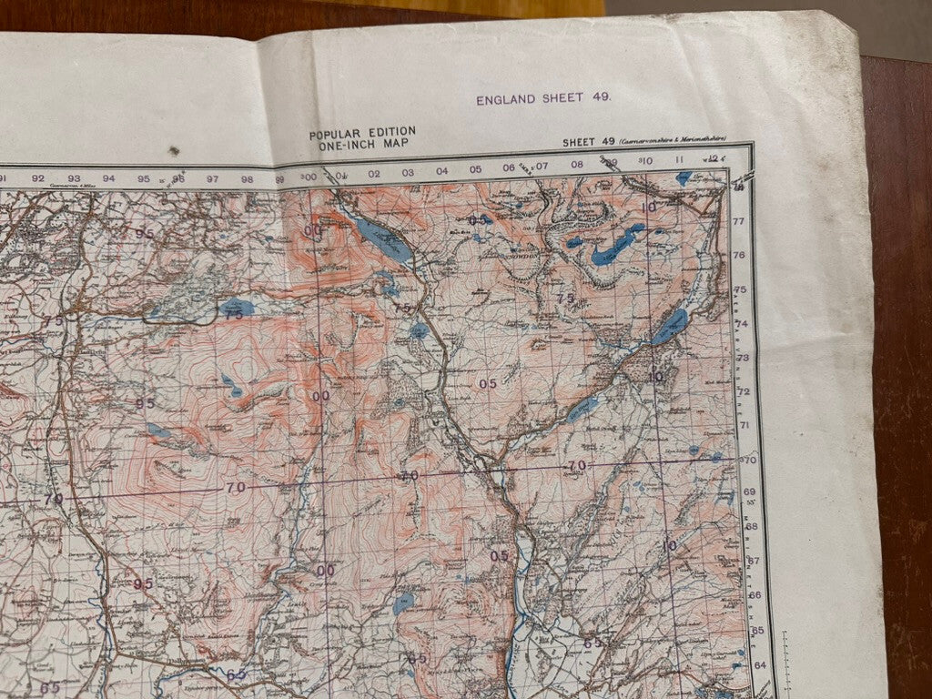 Original WW2 British Army GSGS OS Map of Wales - Portmadoc & Criccieth - The Militaria Shop