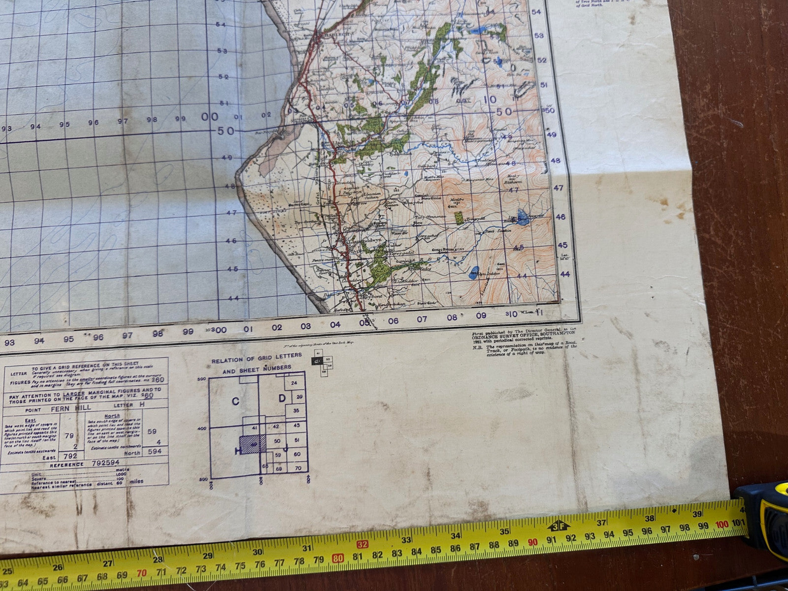 Original WW2 British Army GSGS OS Map England & Wales - Portmadoc & Criccieth - The Militaria Shop