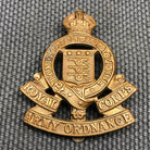 Original WW2 British Army Cap Badge - Royal Army Ordnance Corps - The Militaria Shop