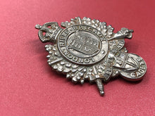 Load image into Gallery viewer, Original WW1 British Army London Rifle Brigade Cadets Cap Badge
