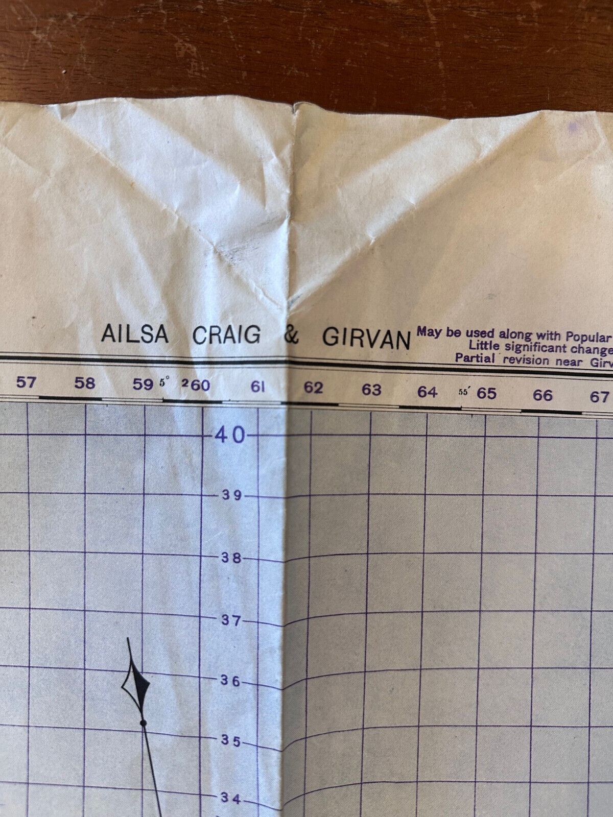 Original WW2 British Army GSGS Map of Scotland - Auksa Craig & Girvan - The Militaria Shop