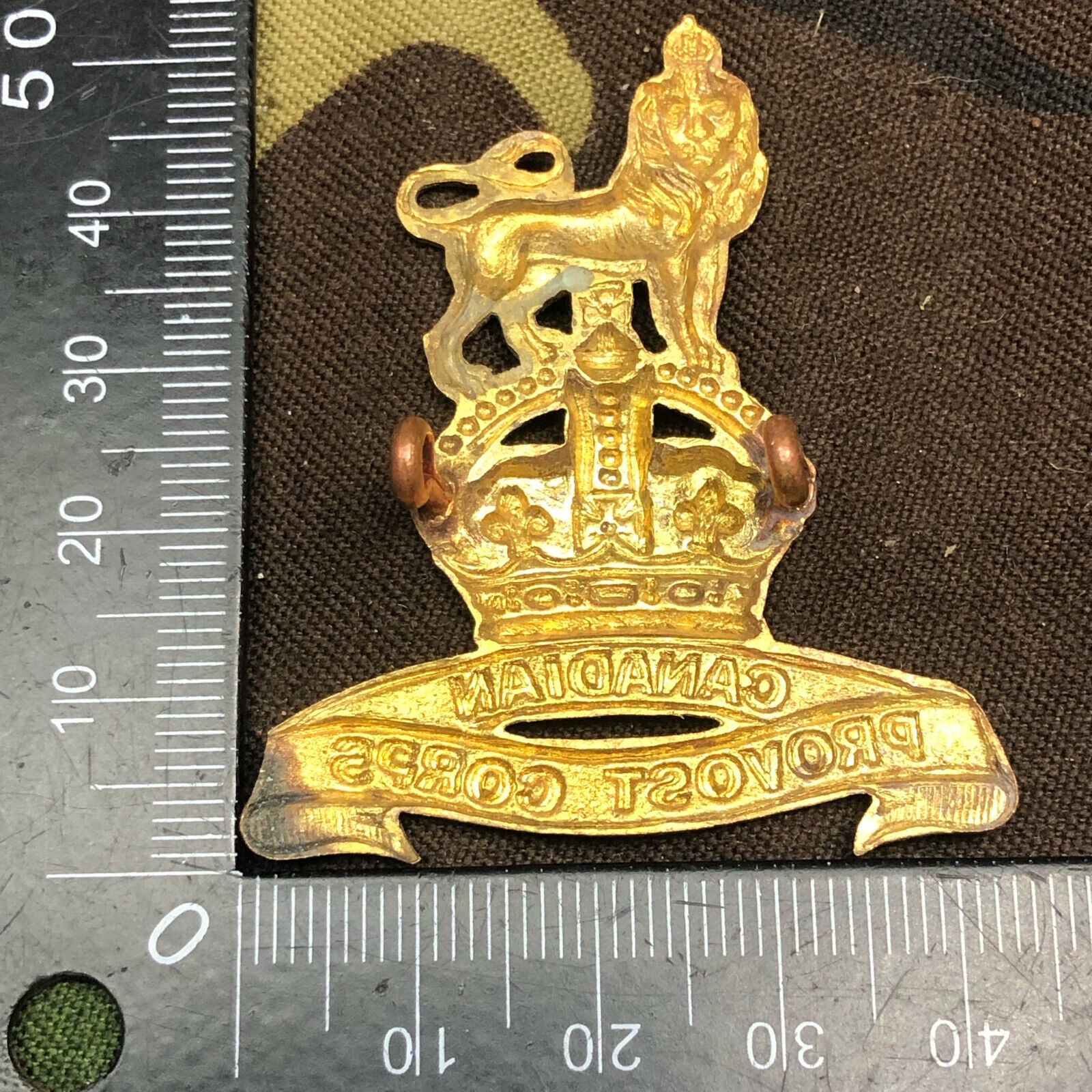 Original Canadian Army Provost Corps Cap Badge - The Militaria Shop