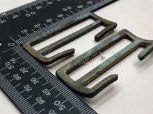 Load image into Gallery viewer, Original WW2 British Army Small Pack / Large Pack Strap Brass Buckles
