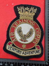 Load image into Gallery viewer, British Army Bullion Embroidered Blazer Badge - Air Training Corps
