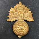 Genuine WW2 British Army Brass Cap Badge - Royal Fusiliers - The Militaria Shop