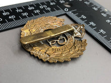 Load image into Gallery viewer, Original WW2 British Army Royal Engineers Brass Cap Badge
