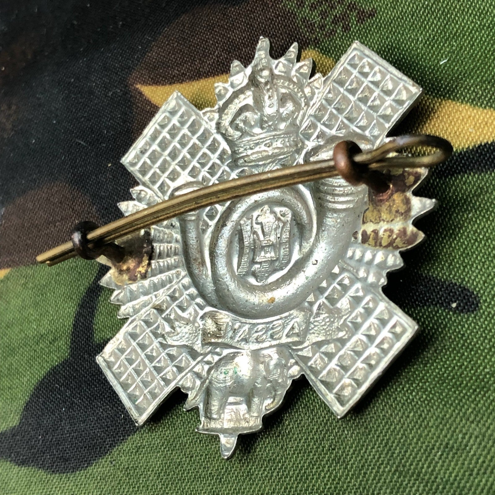 Original WW2 British Cap Badge - Highland Light Infantry - The Militaria Shop