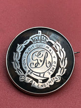 Load image into Gallery viewer, Original WW1 British Army Royal Engineers Hallmarked Silver Sweetheart Brooch
