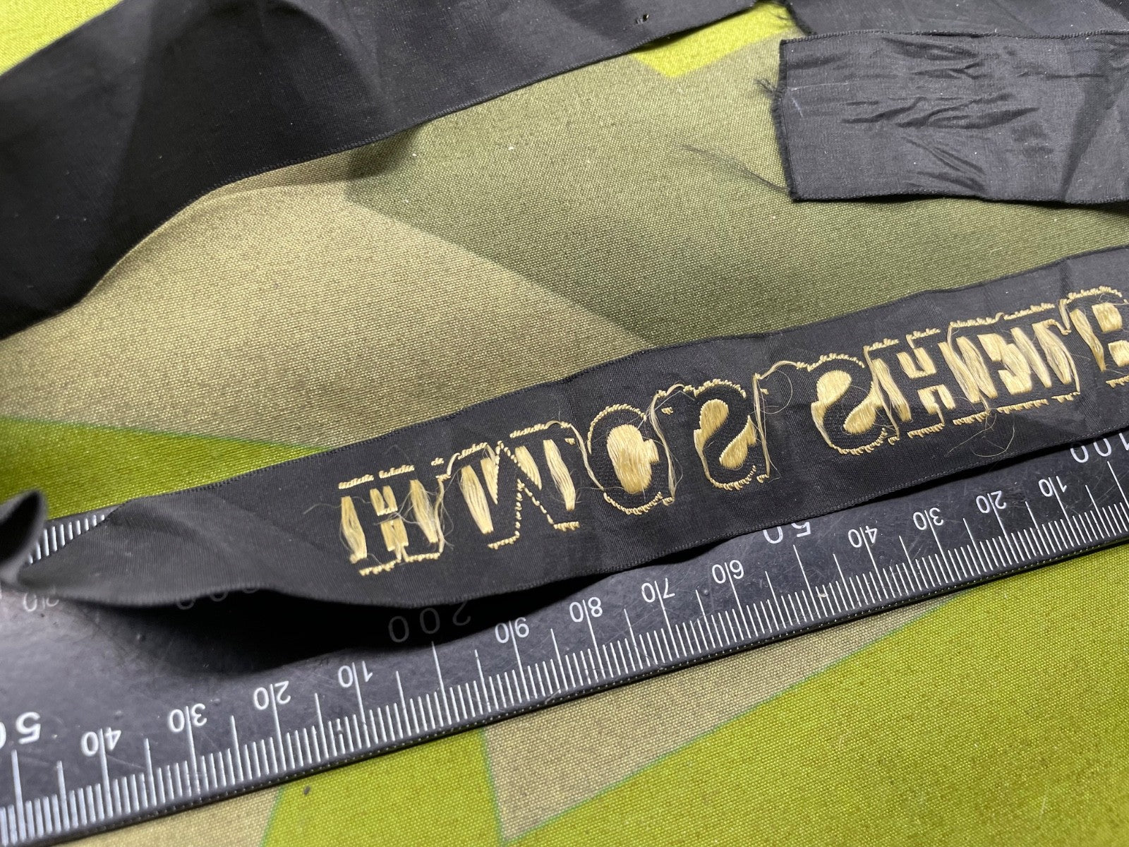 Original British Royal Navy HMCS Shelburne - Cap Tally - The Militaria Shop