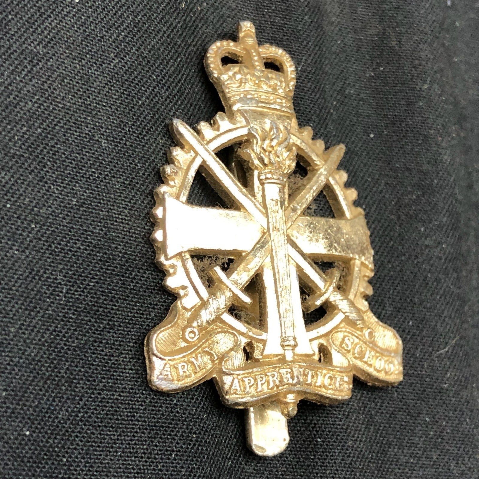 Original British Staybrite Army Cap - Army Apprentices School - The Militaria Shop