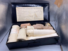 Load image into Gallery viewer, Original WW2 British Air Raid Precautions Family First Aid Kit with Contents
