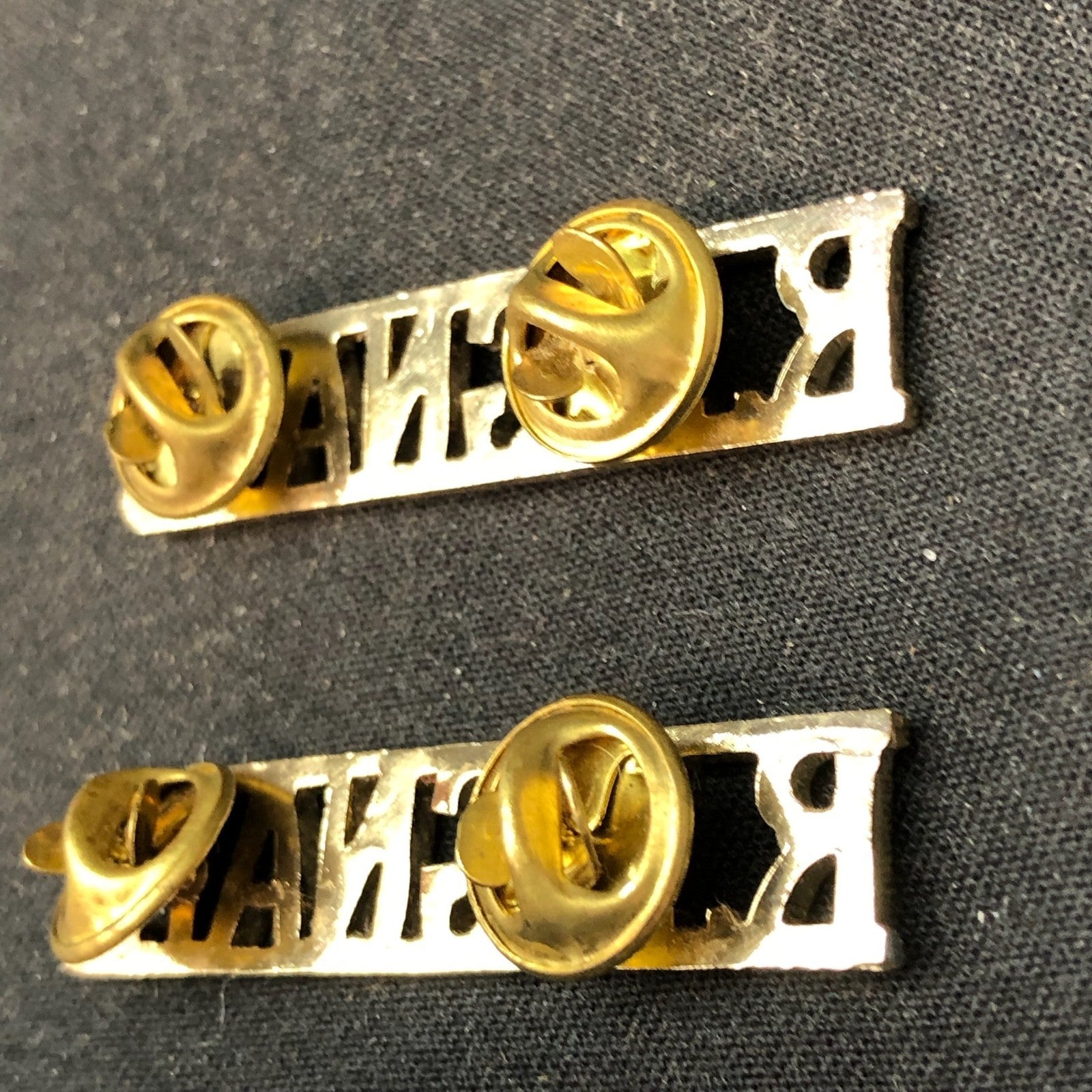 Original British Collar Badge Pair - Royal Signals - The Militaria Shop