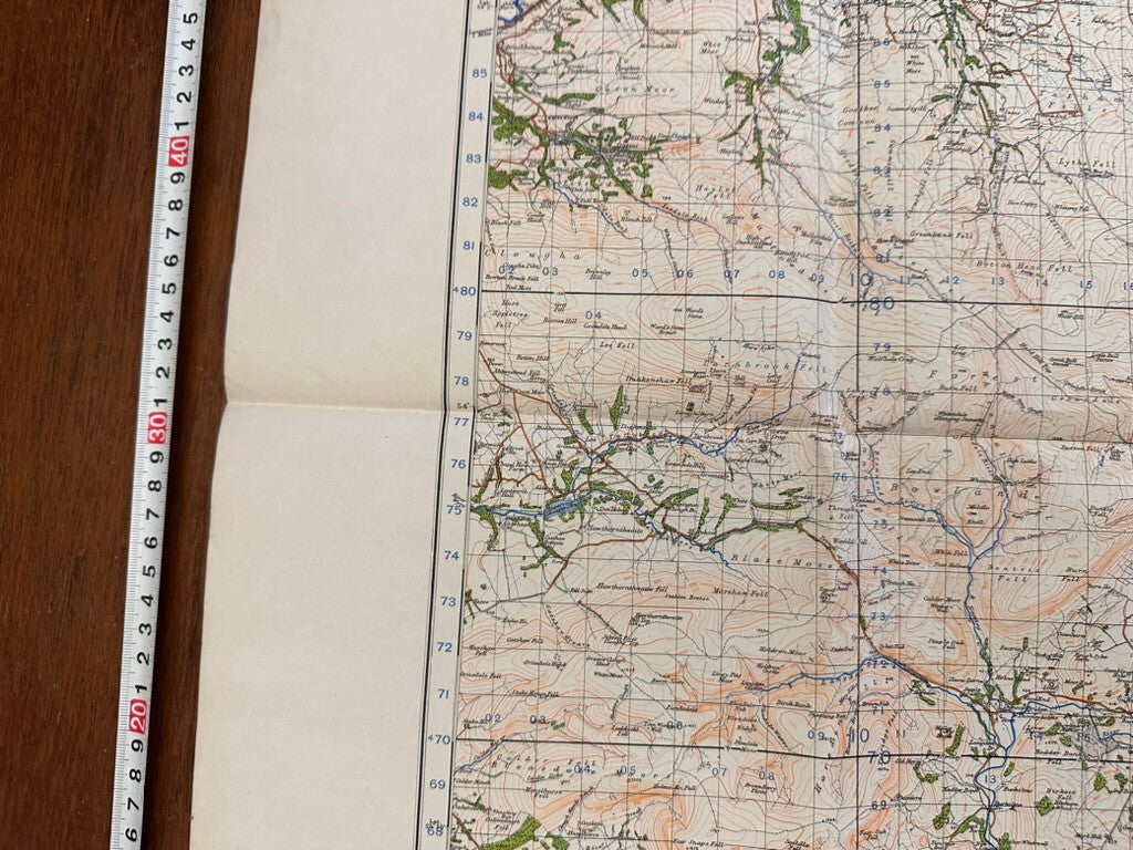 Original WW2 British Army GSGS Os Map of Great Britain - Ribblesdale - The Militaria Shop