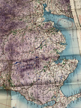 Load image into Gallery viewer, Original WW2 British Army / RAF Map Showing RAF Bases - South West Scotland
