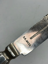 Lade das Bild in den Galerie-Viewer, Original WW2 British Army Royal Artillery Officers Mess Cutlery Fish Knife
