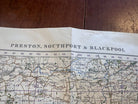 Original WW2 British Army OS Map of Great Britain - Preston Blackpool Southport - The Militaria Shop