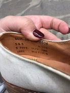 Genuine British Army Women's White Summer Shoes - WW2 Pattern - Size UK 3 S - The Militaria Shop