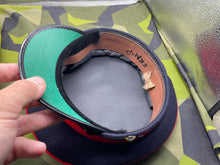Load image into Gallery viewer, Original British Army Royal Artillery Peaked Cap - 56cm - The Militaria Shop
