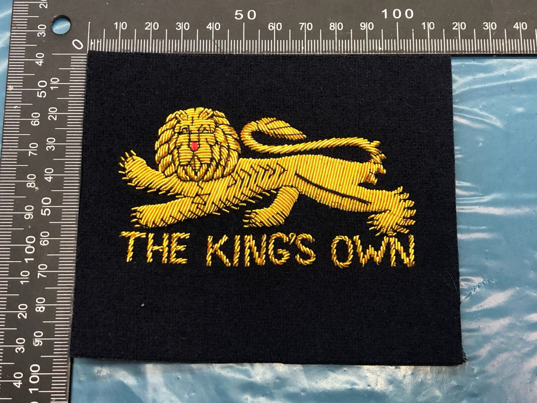 British Army Bullion Embroidered Blazer Badge - The Kings Own