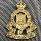 Original WW2 British Army Cap Badge - Royal Army Ordnance Corps - The Militaria Shop