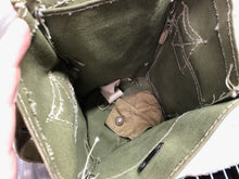 Load image into Gallery viewer, Original WW2 British Army Lightweight Assault Gas Mask Bag 1944 Dated
