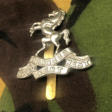 Load image into Gallery viewer, Original British Army Cap Badge - Queen&#39;s Own Royal West Kent - The Militaria Shop
