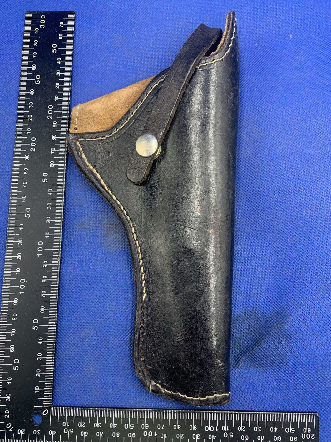 Vintage Black Leather Pistol Holster