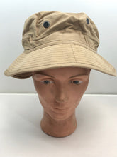 Lade das Bild in den Galerie-Viewer, British Jungle Tropical Khaki Bush Hat 1954 Size 5 1/2 - Similar to 1944 Pattern
